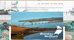 Desktop Screenshot of bootsbau-weissbach.de